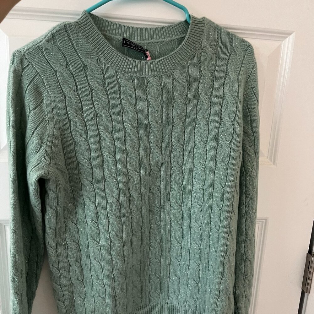 Vineyard Vines Teal Sparkly Sweater